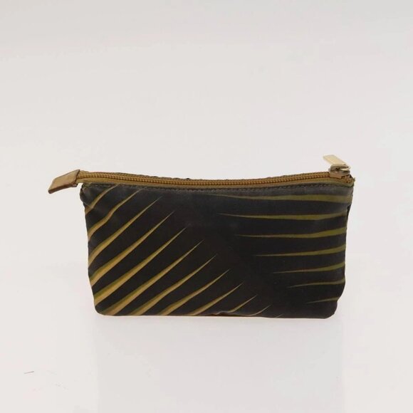 GUCCI Pouch Leather nylon 2Set Black Beige Auth bs24715 - Picture 12 of 15